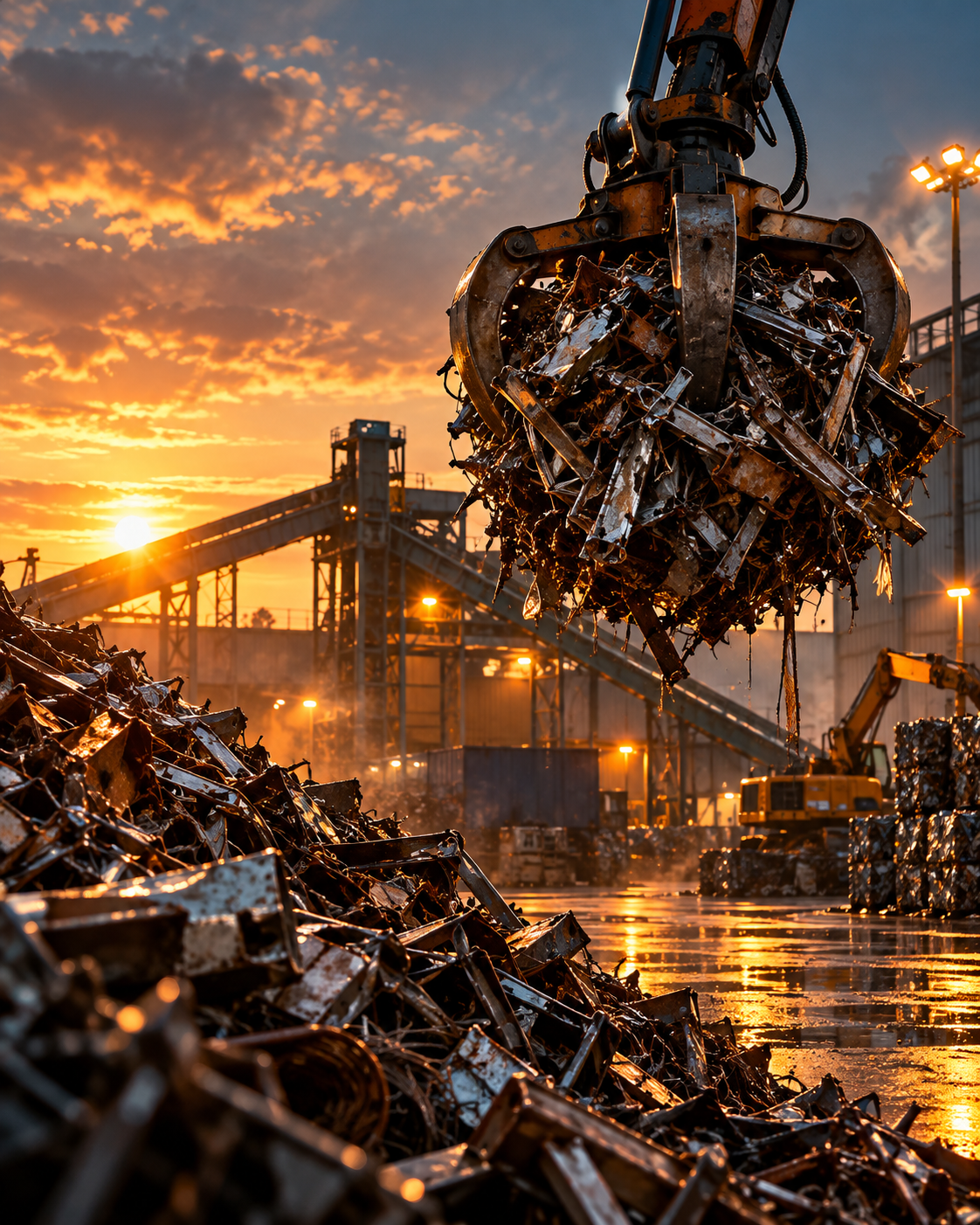 Industrial metal recycling operation